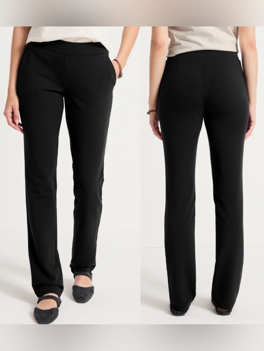 J. Jill Pure Jill Affinity Slim-Leg Pants Black Size XL